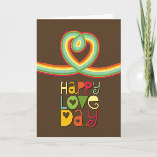 Tarjeta Festiva Feliz Día de Amor El día de San Valentín del coraz