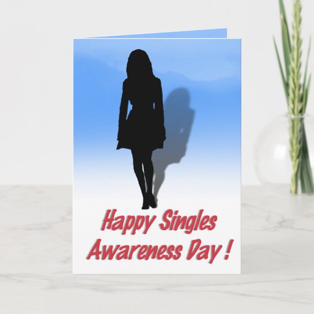 Tarjeta Festiva ¡¡¡Feliz Día de Conciencia a los Solteros!!! (Anverso)