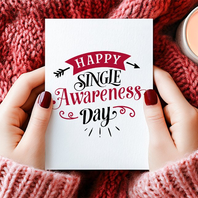Tarjeta Festiva Feliz Día de Conciencia Única contra Día de San Va (Subido por el creador)