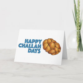 Tarjeta Festiva Feliz día de desafío Hanukkah Chanukah Pan Loaf