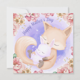 Tarjeta Festiva Feliz día de fiesta de la madre