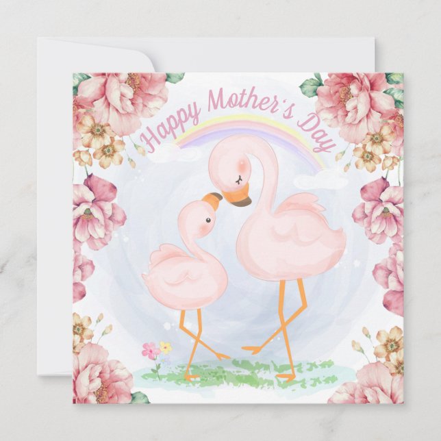 Tarjeta Festiva Feliz día de fiesta de la madre (Anverso)