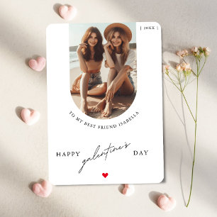 Tarjeta Festiva Feliz Día de Galentine a mi mejor amiga foto