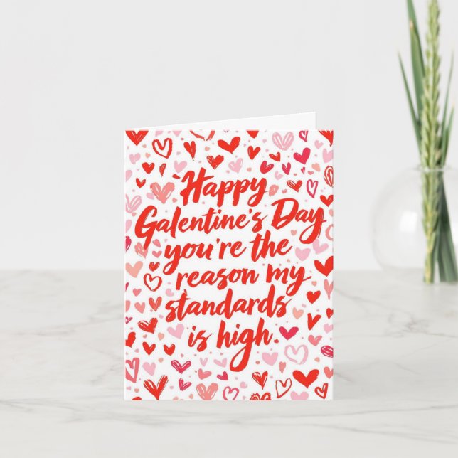 Tarjeta Festiva Feliz día de Galentine amiga San Valentín (Anverso)