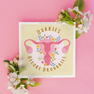 Tarjeta Festiva Feliz Día de Galentine antes de los ovarios