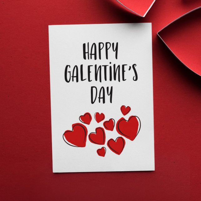 Tarjeta Festiva Feliz día de Galentine, chica de amigos El día de  (Subido por el creador)