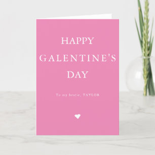 Tarjeta Festiva Feliz día de Galentine's a mi mejor amiga