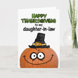 Tarjeta Festiva Feliz día de gracias a mi nuera