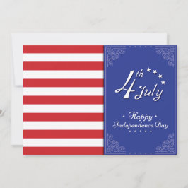 Tarjeta Festiva Feliz Día de la Independencia de Estados Unidos