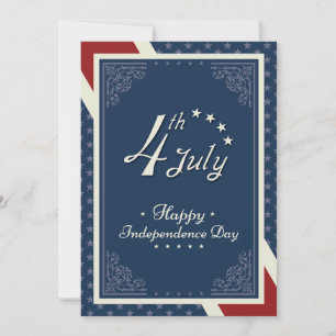 Tarjeta Festiva Feliz Día de la Independencia de Estados Unidos