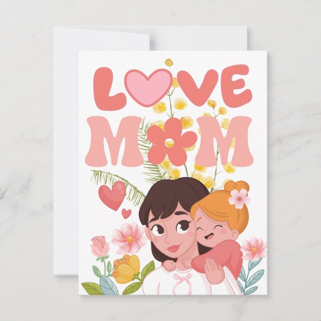 Tarjeta Festiva ¡Feliz Día de la Madre! (Anverso)