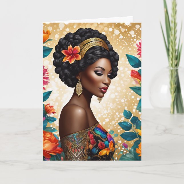 Tarjeta Festiva Feliz Día de la Madre (Anverso)