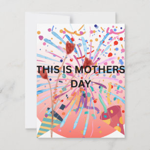 TARJETA FESTIVA FELIZ DÍA DE LA MADRE