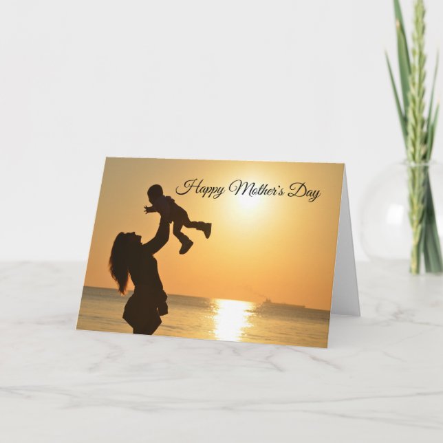 Tarjeta Festiva Feliz Día de la Madre (Anverso)