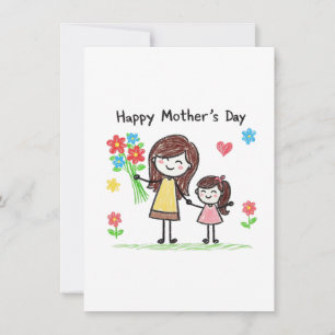 Tarjeta Festiva Feliz Día de la Madre