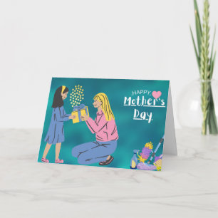 Tarjeta Festiva Feliz Día de la Madre