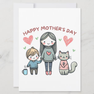 Tarjeta Festiva Feliz Día de la Madre