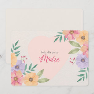 Tarjeta Festiva Feliz Dia De La Madre 