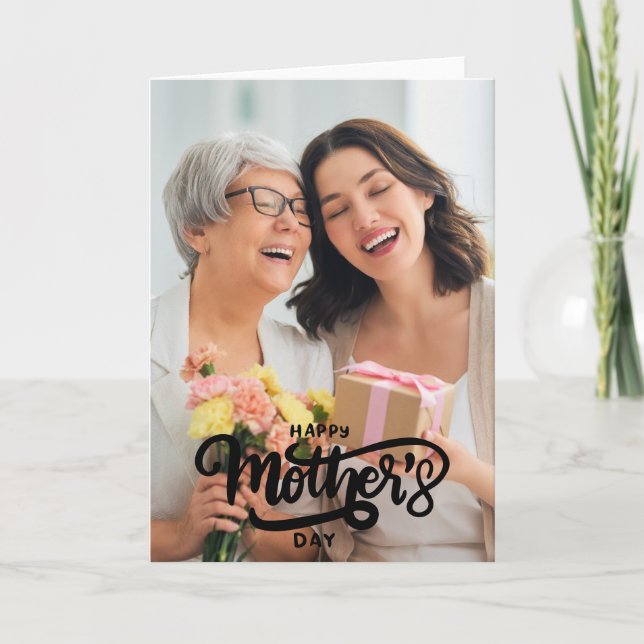 Tarjeta Festiva Feliz Día de la Madre (Anverso)