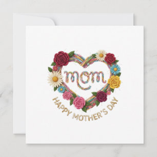 TARJETA FESTIVA FELIZ DÍA DE LA MADRE