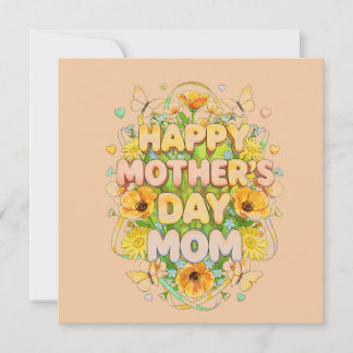 TARJETA FESTIVA FELIZ DÍA DE LA MADRE