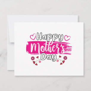 Tarjeta Festiva Feliz día de la madre 2025 camiseta para mujeres m
