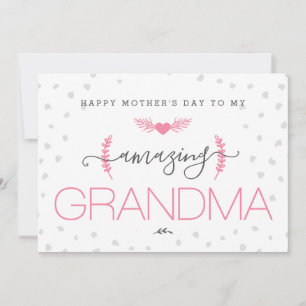 Tarjeta Festiva Feliz día de la madre a mi abuela