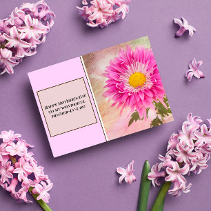 Tarjeta Festiva Feliz Día de la Madre a mi Suegra Daisy