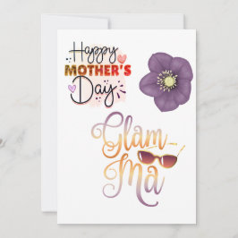 Tarjeta Festiva Feliz Día de la Madre Abuela