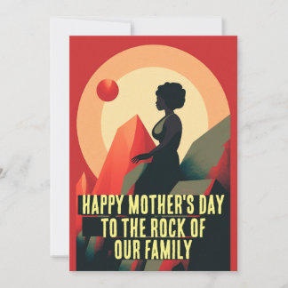 Tarjeta Festiva Feliz Día de la Madre al Peñón de nuestra Familia