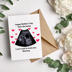 Tarjeta Festiva Feliz día de la madre de The Bump Ultrasound Card