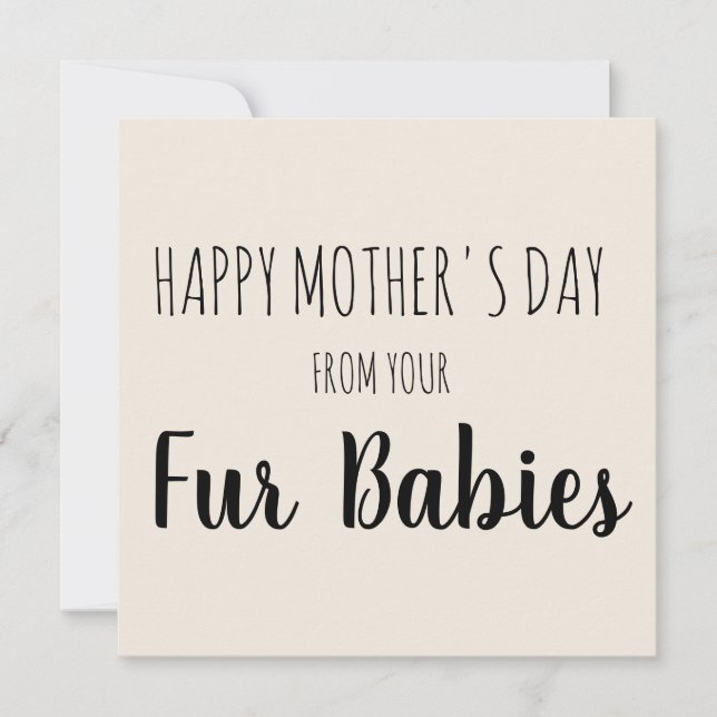 Tarjeta Festiva Feliz Día de la Madre de tus Bebés (Anverso)