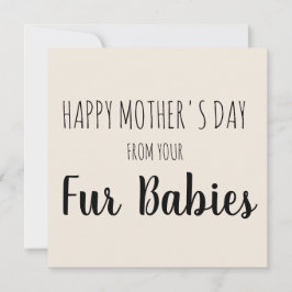 Tarjeta Festiva Feliz Día de la Madre de tus bebés