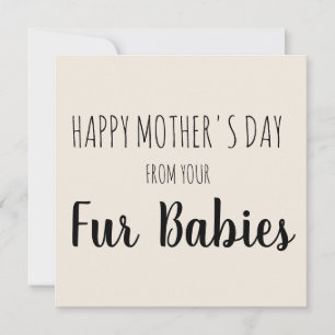 Tarjeta Festiva Feliz Día de la Madre de tus bebés