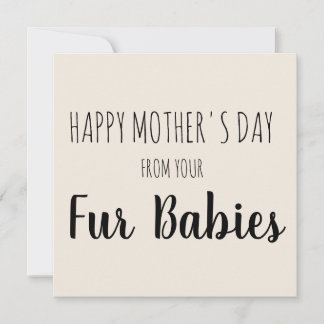 Tarjeta Festiva Feliz Día de la Madre de tus bebés