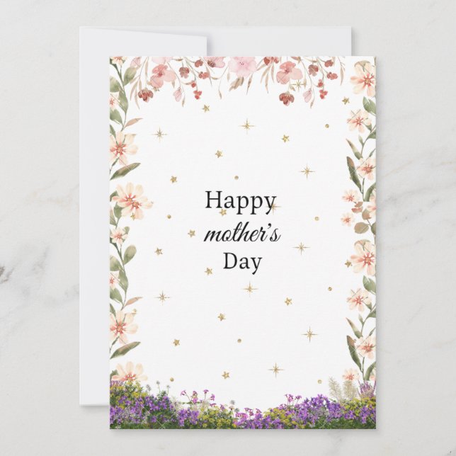 Tarjeta Festiva Feliz día de la madre, tarjeta/regalo (Anverso)