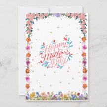 Feliz día de la madre, tarjeta/regalo