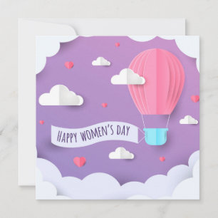 Tarjeta Festiva Feliz Día de la Mujer