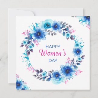Tarjeta Festiva Feliz Día de la Mujer