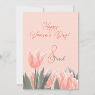 Tarjeta Festiva ¡Feliz día de la mujer! 8 de marzo Día Internacion