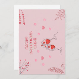 Tarjeta Festiva Feliz día de las galentinas