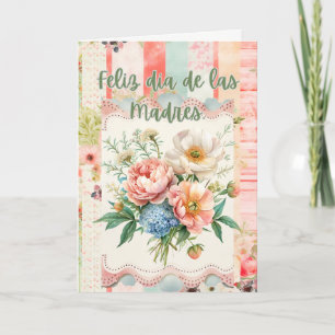 Tarjeta Festiva Feliz Dia De Las Madres