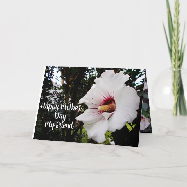 TARJETA FESTIVA FELIZ DÍA DE LAS MADRES A AMIGO (Anverso)