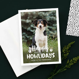 Tarjeta Festiva Feliz Día de los Alumnos, foto de perro de porcino
