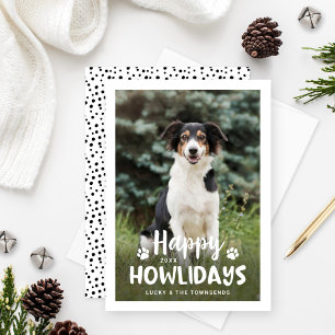 Tarjeta Festiva Feliz Día de los Alumnos, foto de perro de porcino