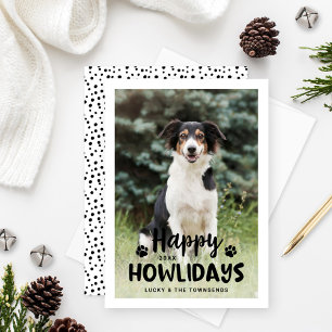 Tarjeta Festiva Feliz Día de los Alumnos, foto de perro de porcino
