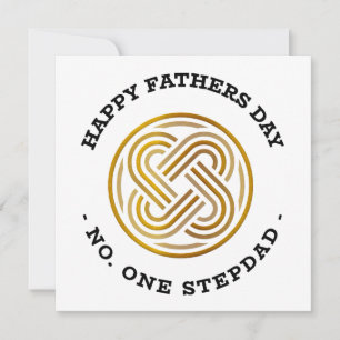 Tarjeta Festiva Feliz Día de los Padres número uno Stepdad