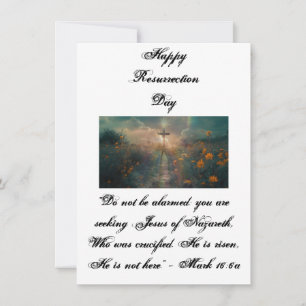 Tarjeta Festiva Feliz Día de Resurrección
