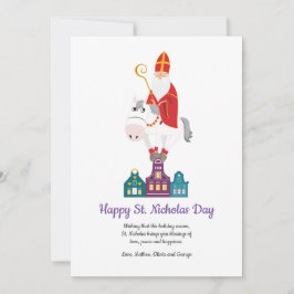 Tarjeta Festiva Feliz Día de San Nicolás