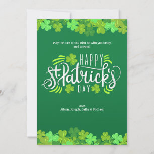 Tarjeta Festiva Feliz Día de San Patricio